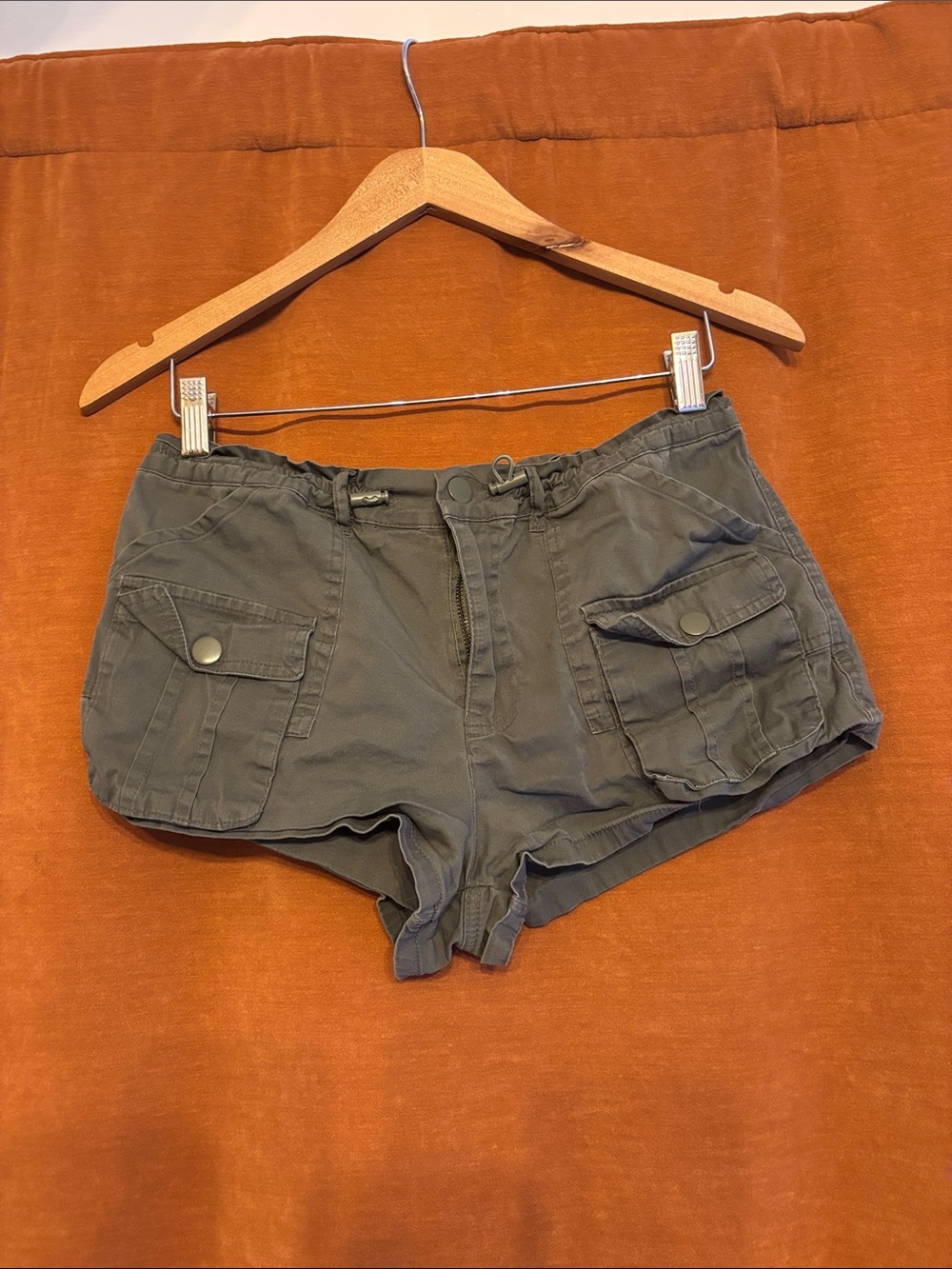 Aeropostale Olive Green Cargo Pocket Women's Shorts